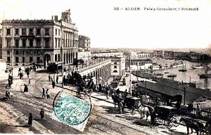 ALGER - PALAIS CONSULAIRE ET AMIRAUTE - 1924